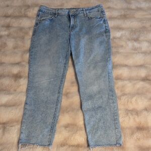 Old Navy Light Blue Ankle Jeans